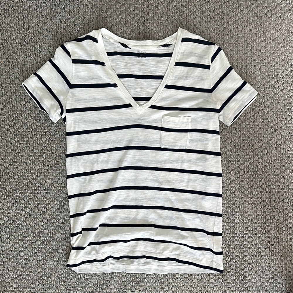 Madewell Striped Short Sleeve Tee